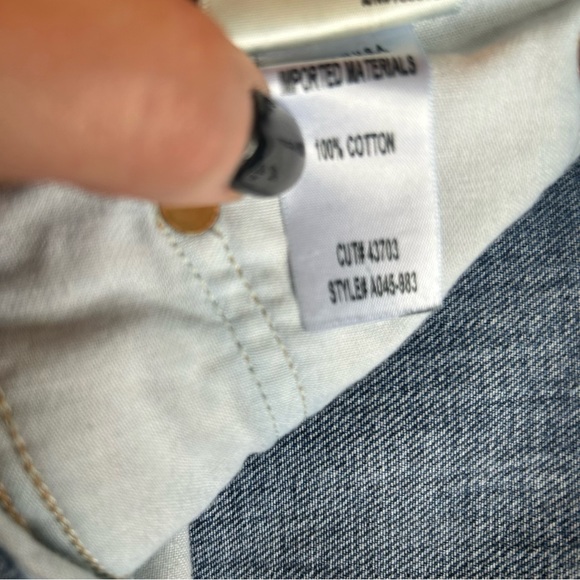 Agolde High Rise Straight Crop Jeans Size 26 - Picture 6 of 8